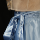 Satin Wrap Skirt - Sky Blue