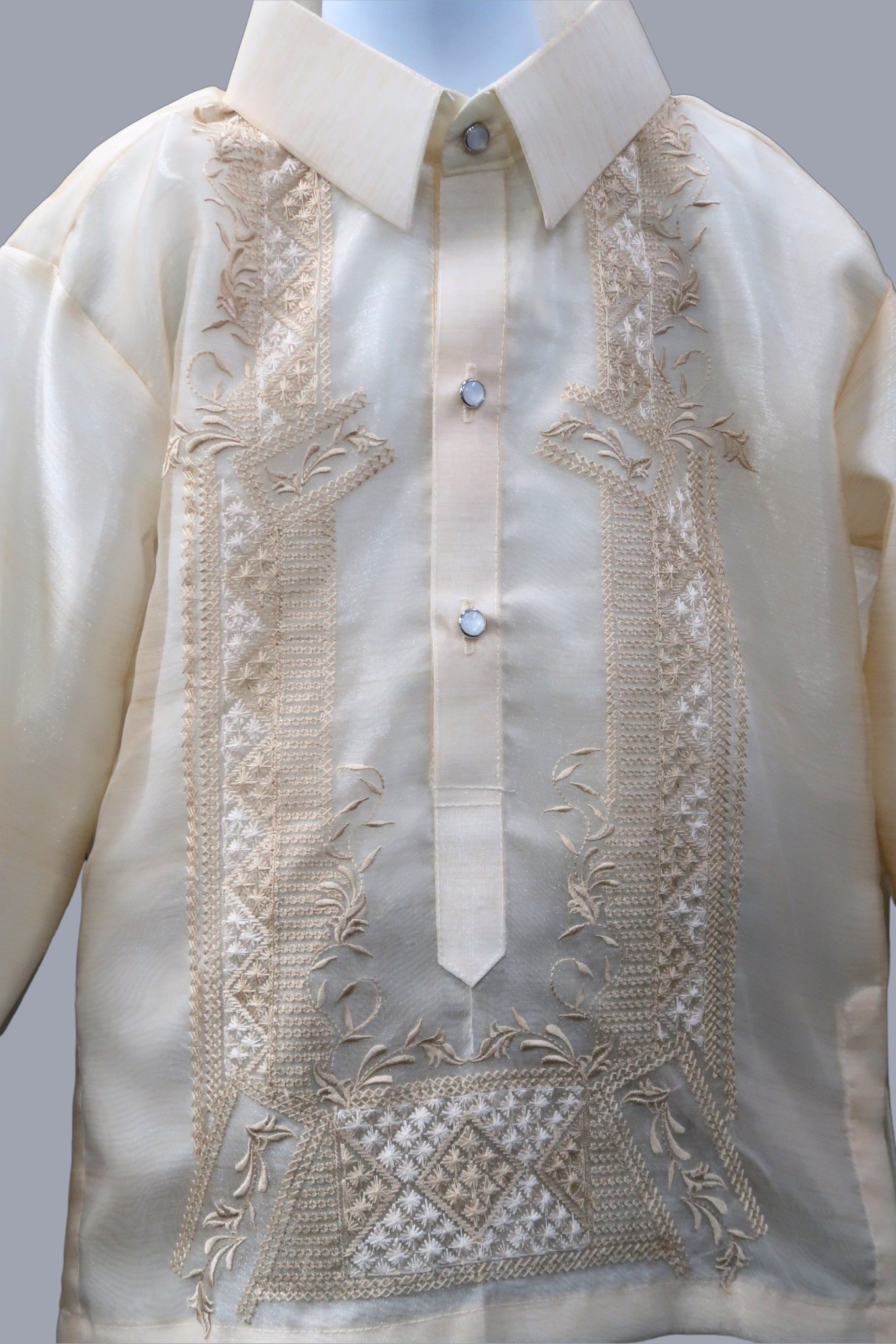 Kid's Pina Organza Barong - 09