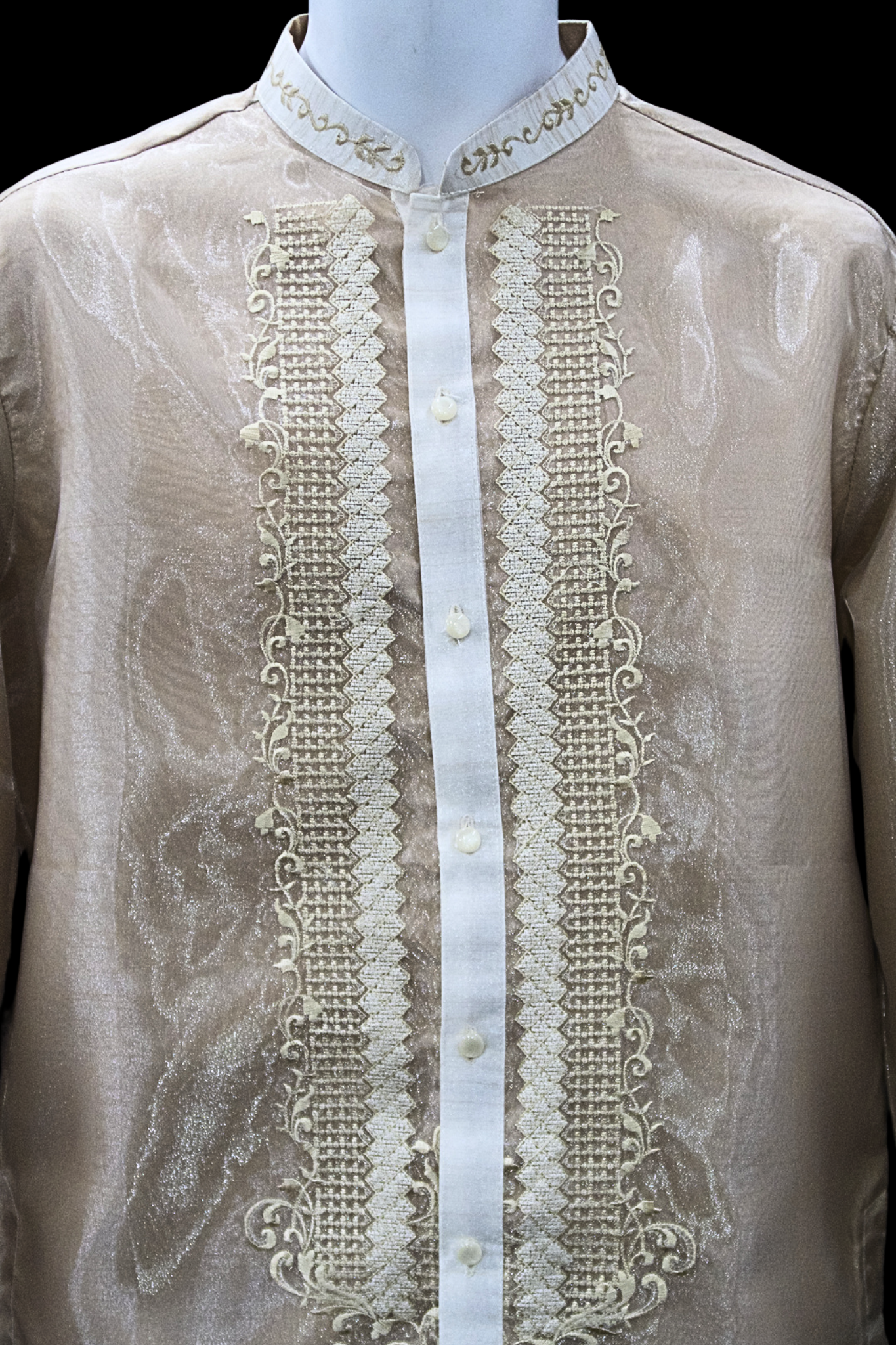 Sophia Barong - Mocha Organza