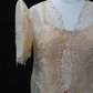 Lace Bolero Blazer - Pina Beige Organza