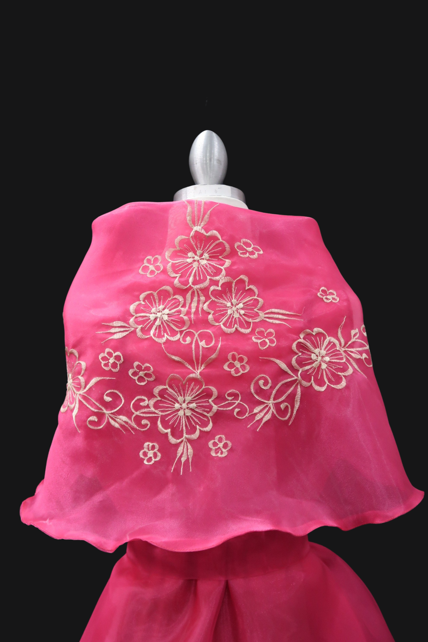 Embroidered Panuelo - Fuschia Pink