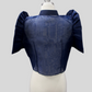 Diamond Single Button Bolero - Navy Blue