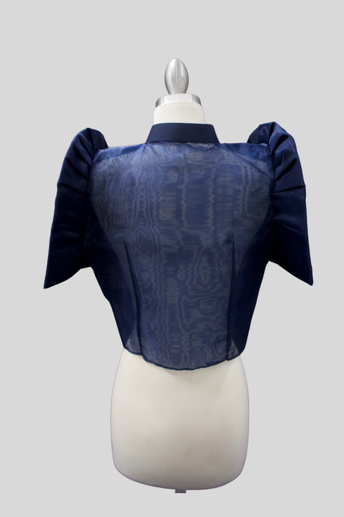 Diamond Single Button Bolero - Navy Blue