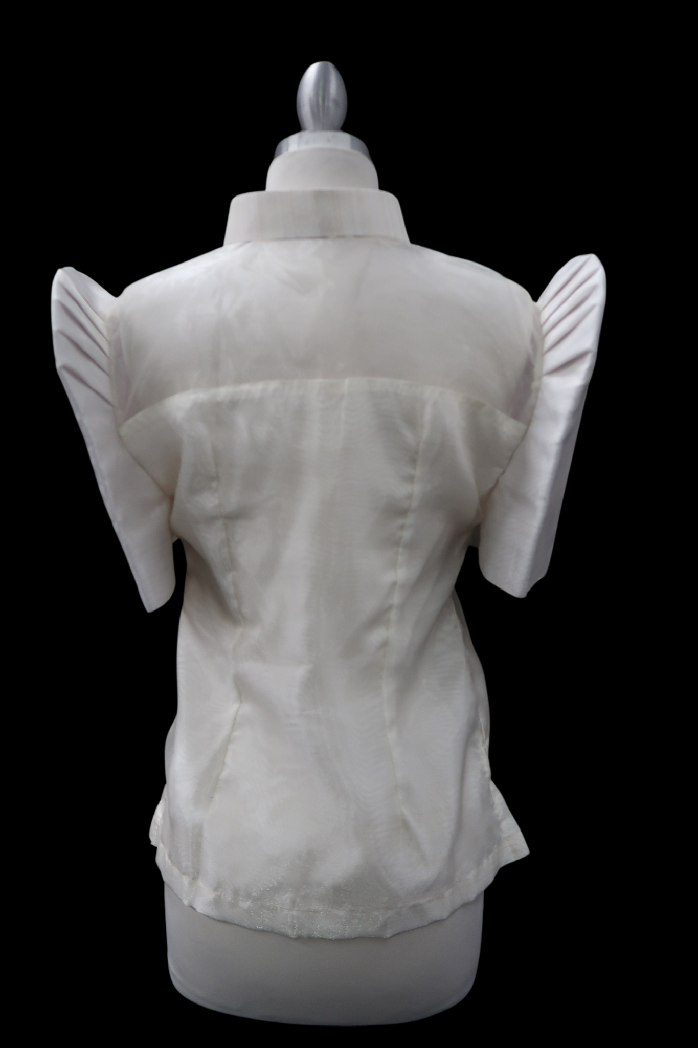 Mestiza Barong Blouse - Beige/Red