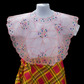 Girl's Plaid Baro't Saya - Pink/Yellow