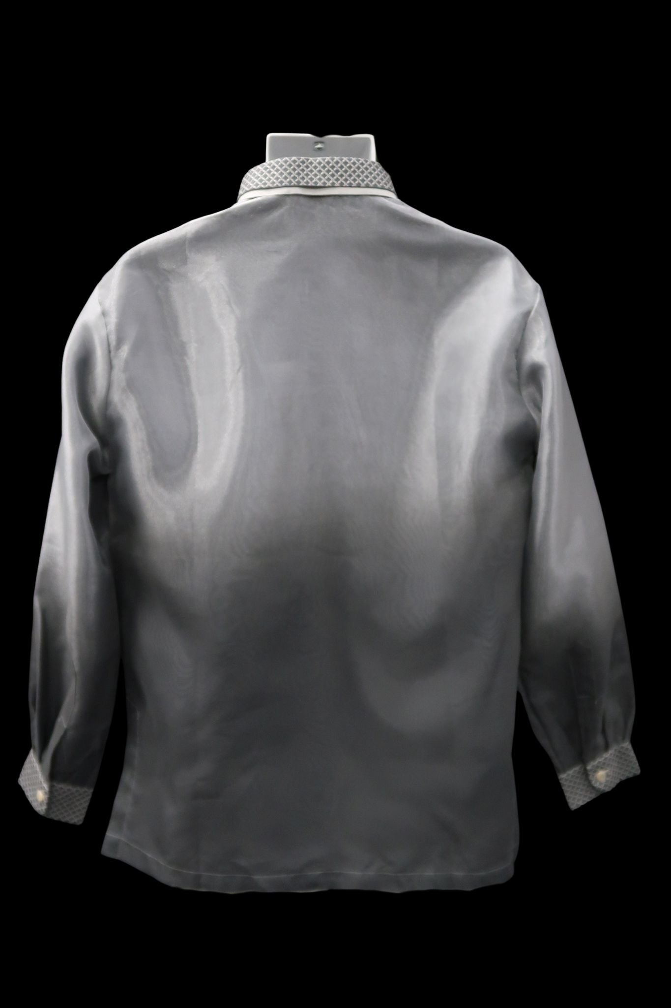 Rafael Barong - Dark Gray Mono Organza