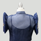 Hand Painted Single Button Bolero - Navy Blue