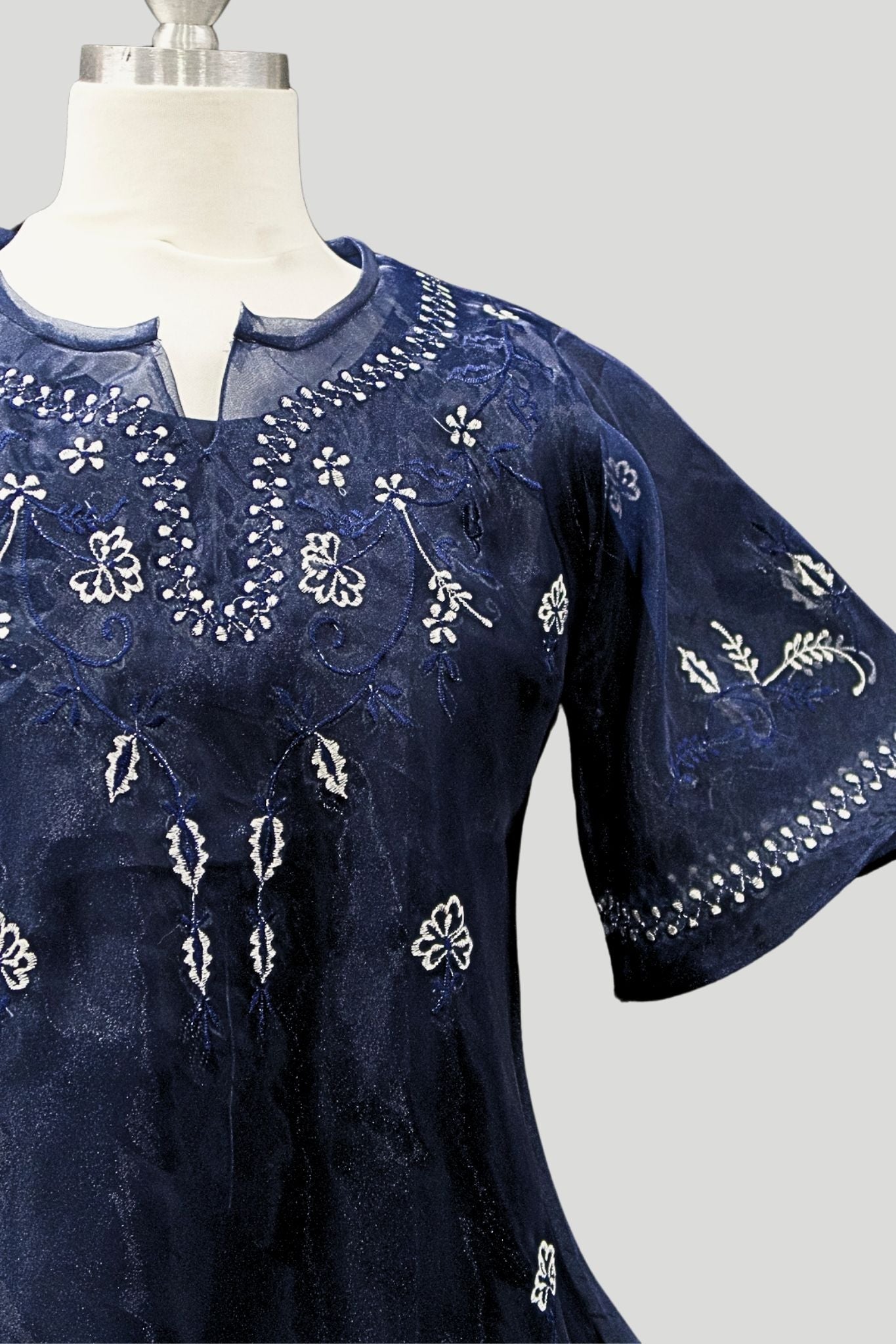 Kimona w/ Camisole - Navy Blue