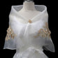 Lace Applique Panuelo - Ivory & Beige