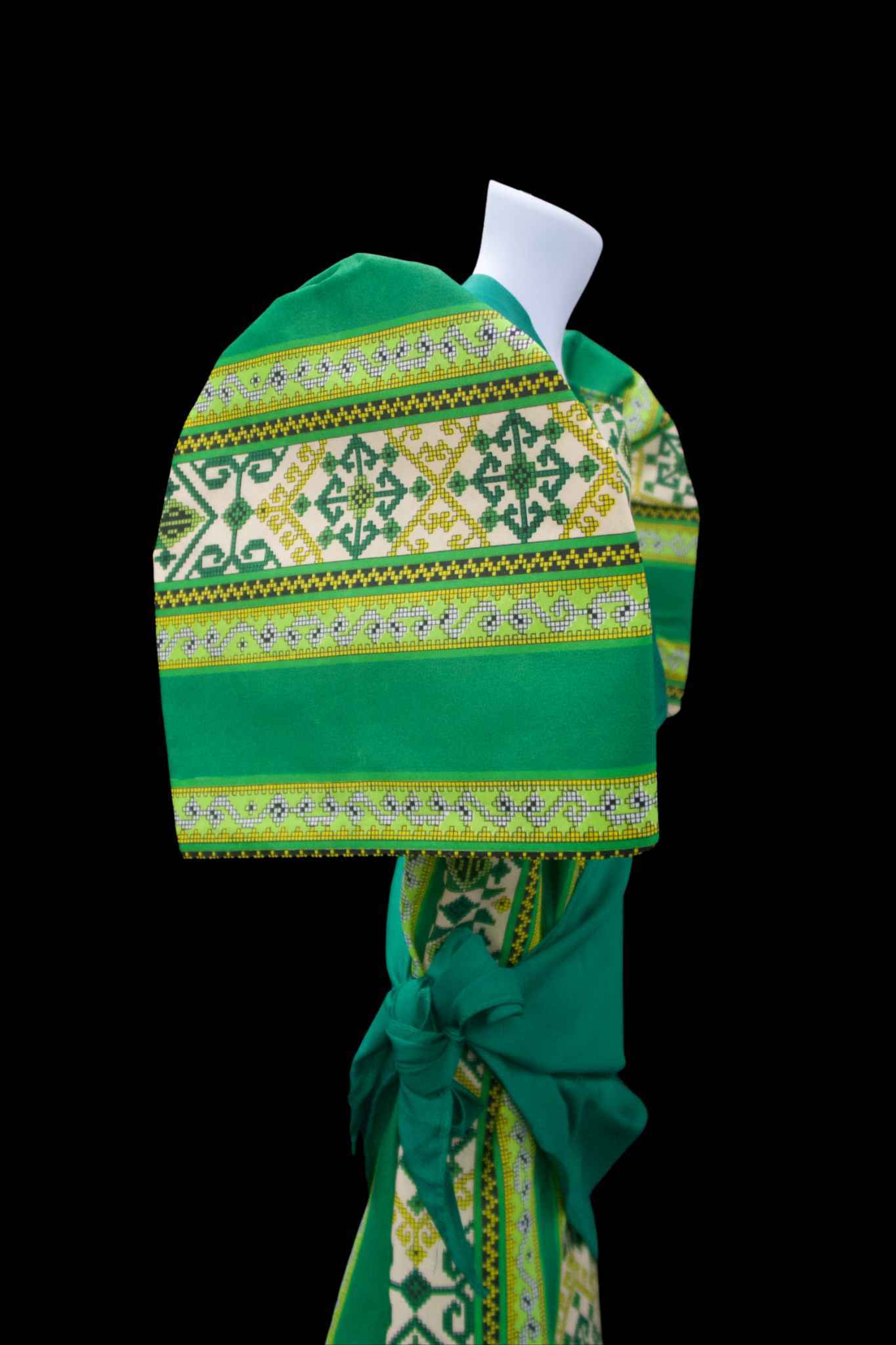 Girl's Balintawak Tribal Dress - Green