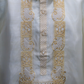 Beige & Gold Organza Barong