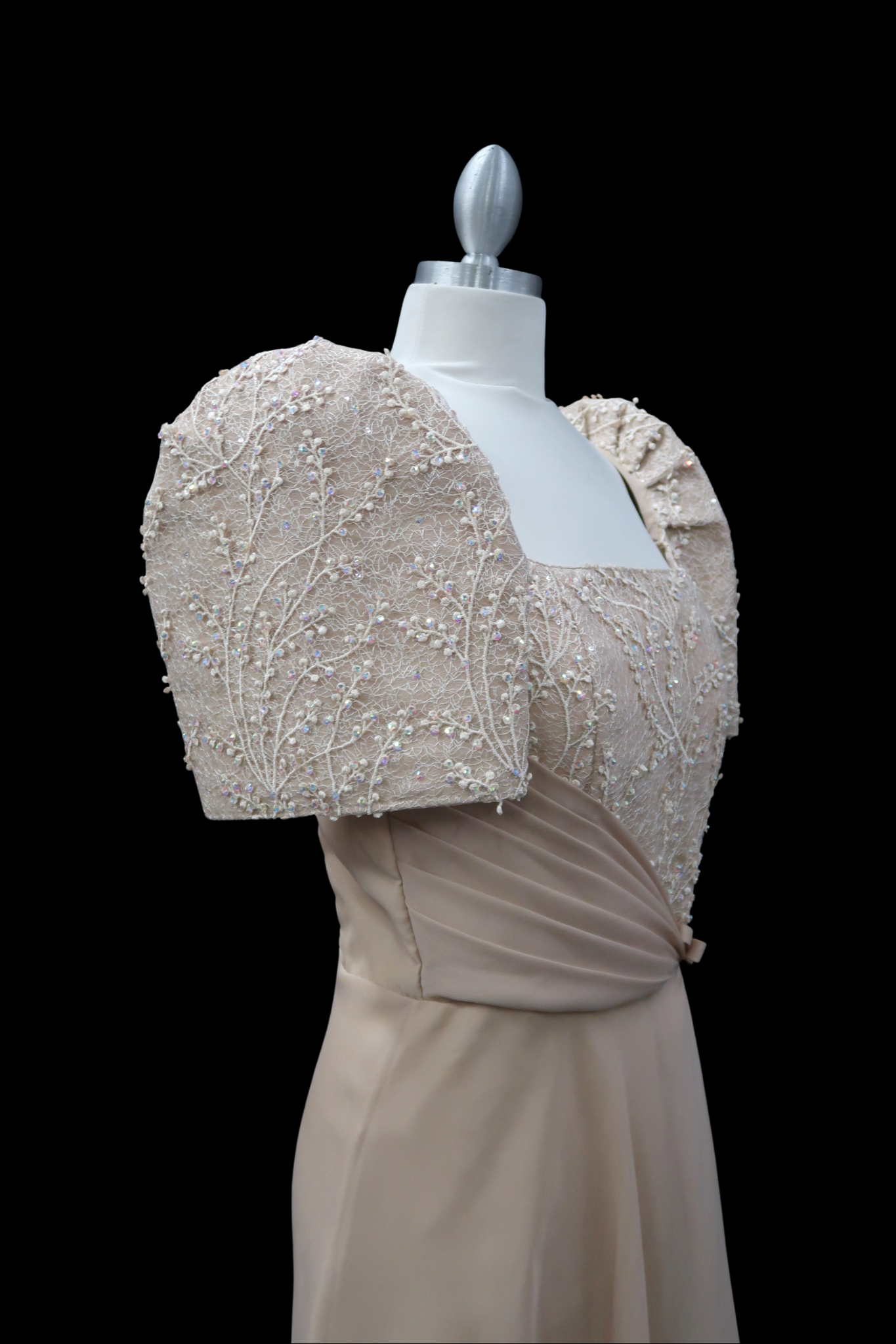 Prada Lace Mestiza Gown - Mocha