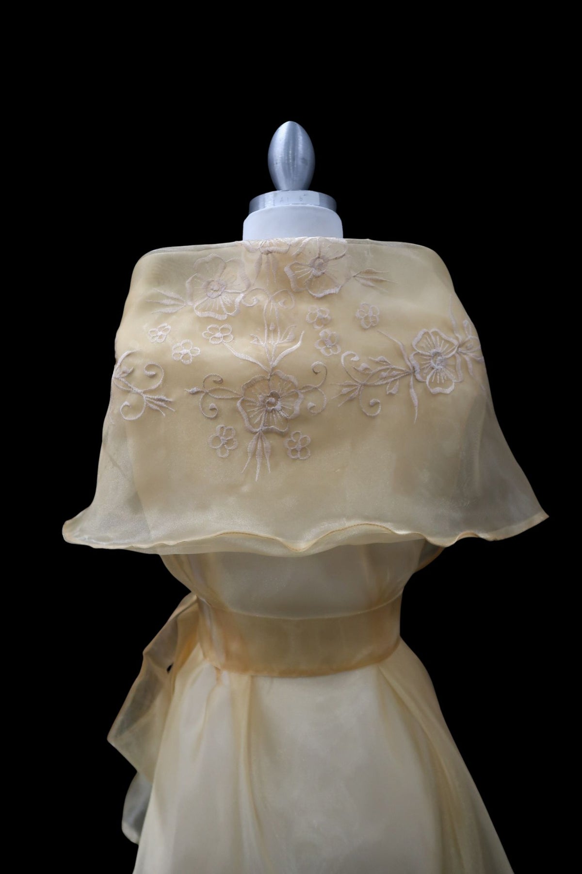 Embroidered Panuelo - Light Gold