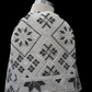 Full Lace Emb Star Bolero - Black & White