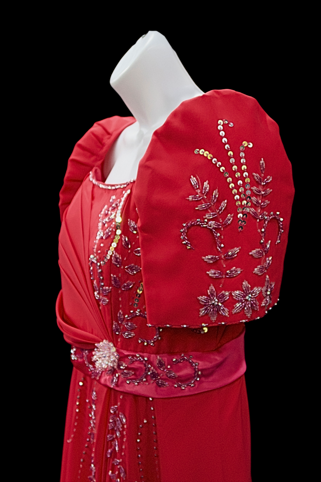 Grace Chiffon Gown - Fuschia Pink