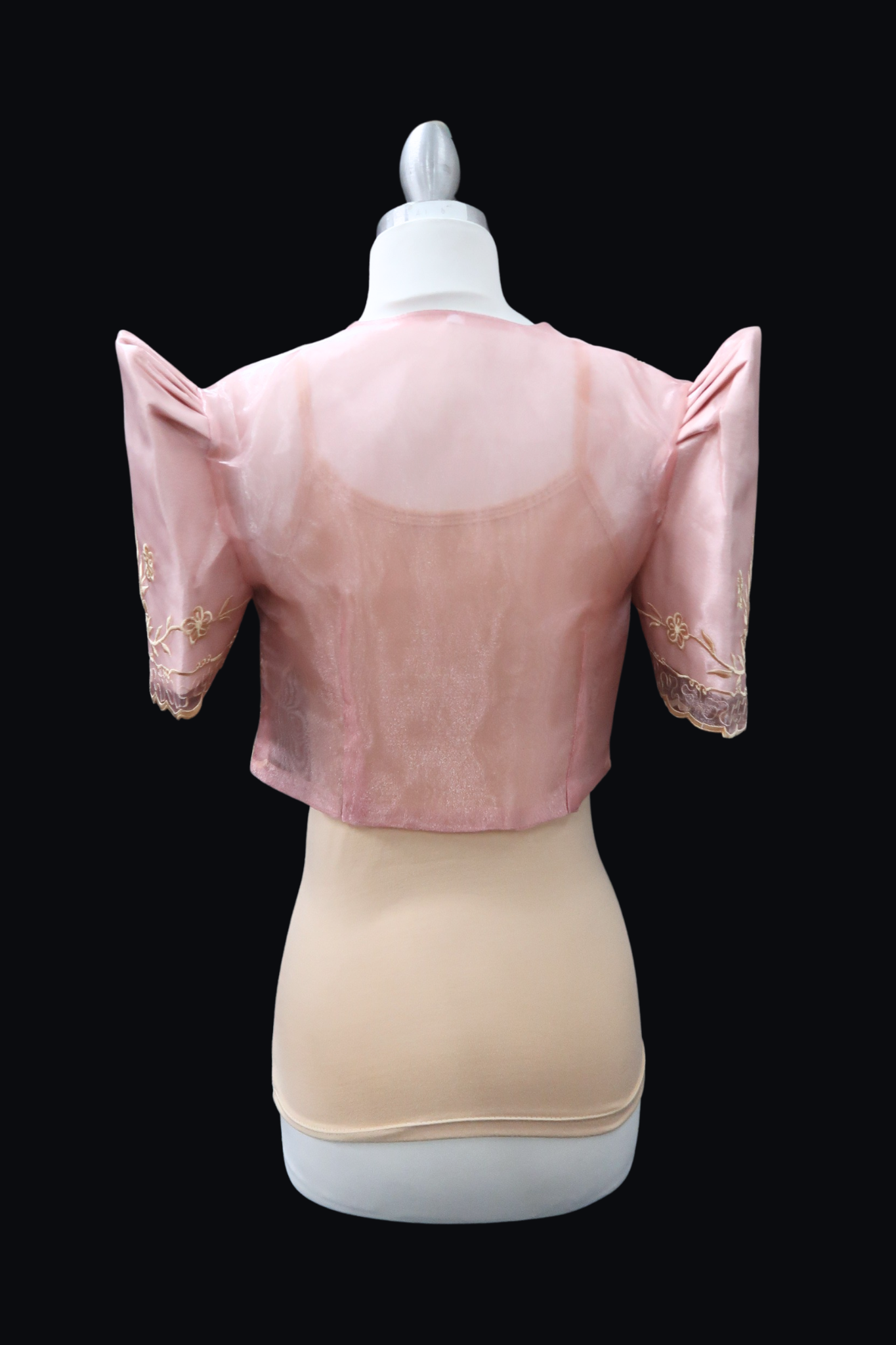 Crop Lace Bolero - Light Rose
