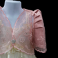 Kid's Crop Lace Bolero - Pink