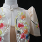 Hand Painted Single Button Bolero - Champagne