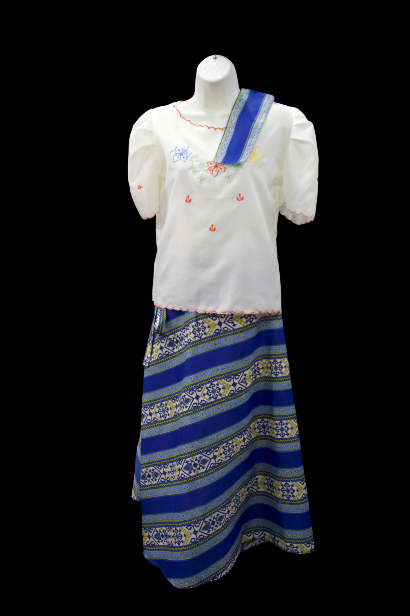 Adult Baro’t Saya Costume - Blue Ethnic