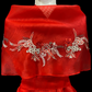 Lace Applique Panuelo - Red