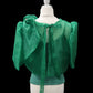 Mara Blouse w/ Bow - Emerald Green