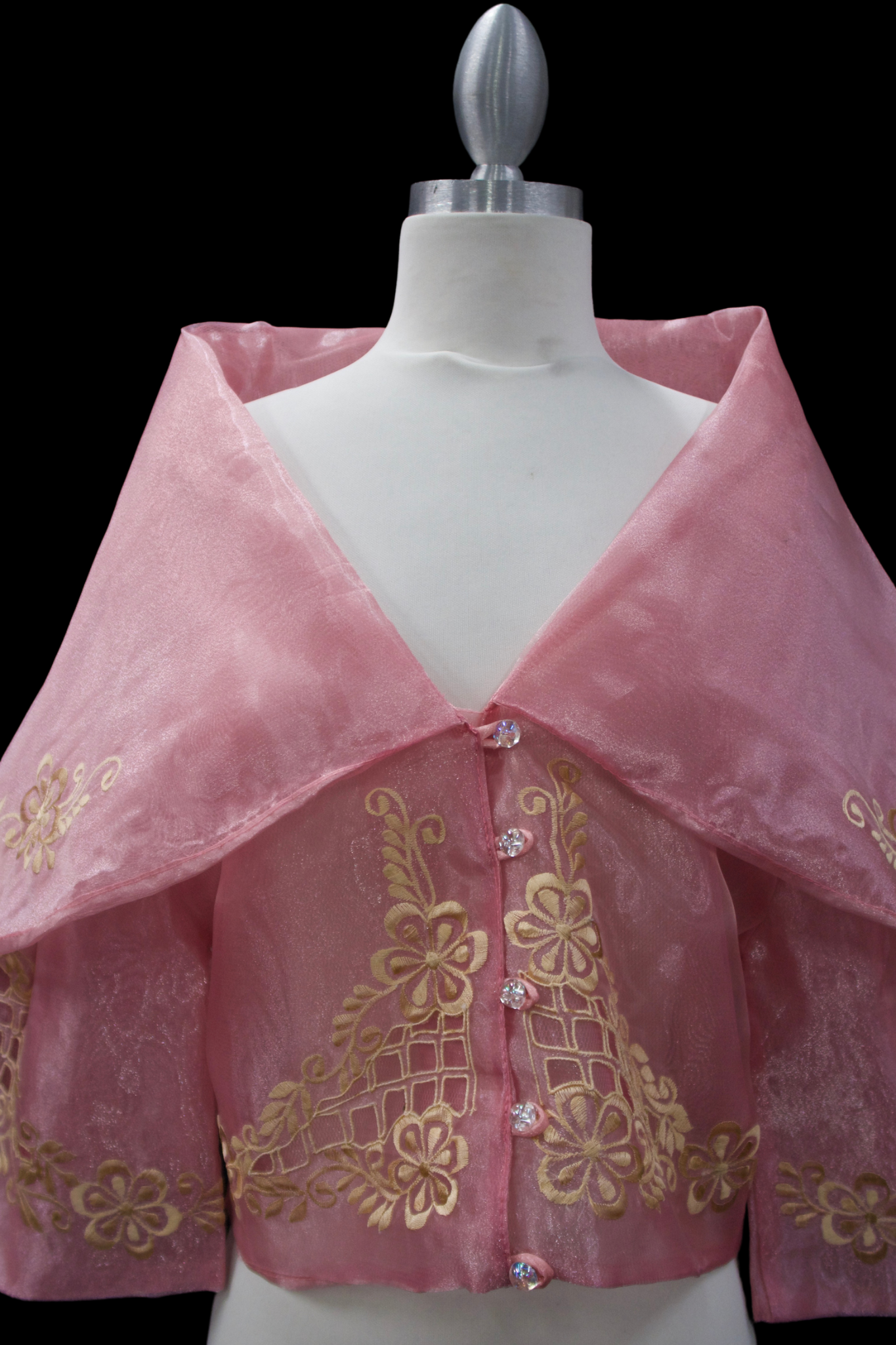 Maria Clara Filipiniana Blouse - Pink