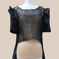 Adelaine Mara Blouse w/ Trail - Black