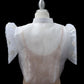 Gumamela Single Button Bolero - Ivory/Ivory