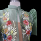 Hand Painted Single Button Bolero - Sage Green