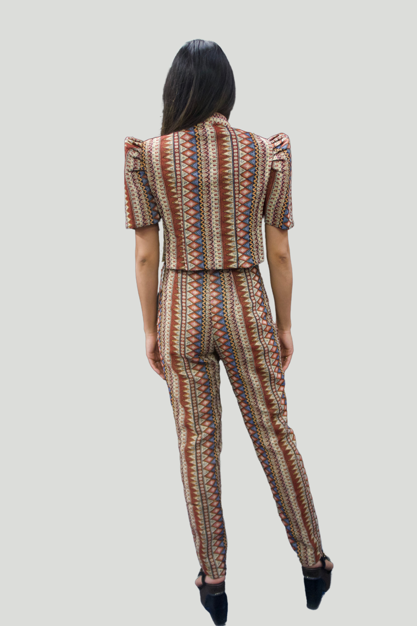 Ethnic Inspired Crop Bolero & Pants