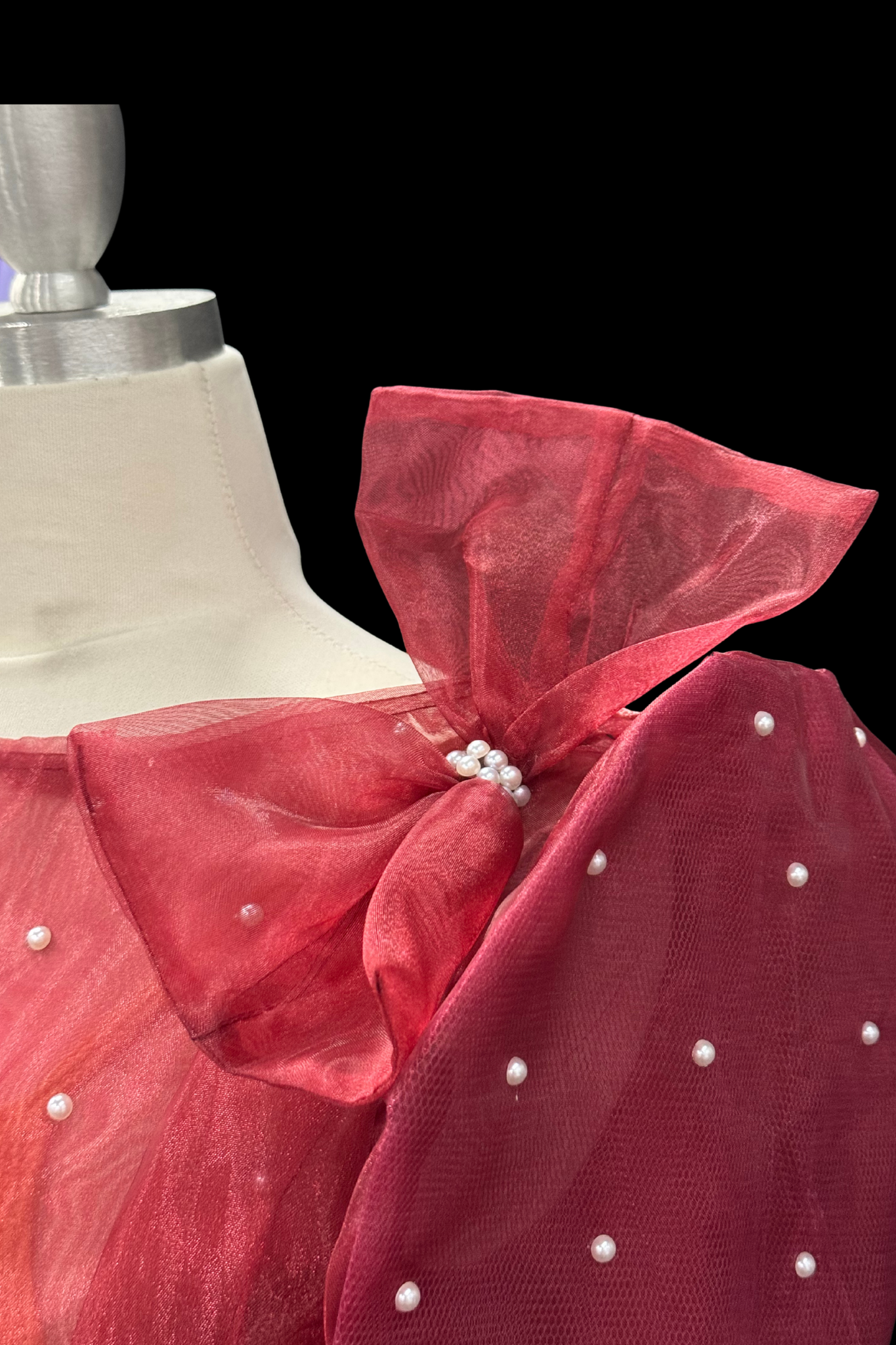 Modern Pearl Kimona 2.0 - Burgundy