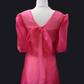 Adelaine Mara Blouse w/ Trail - Fuschia Pink