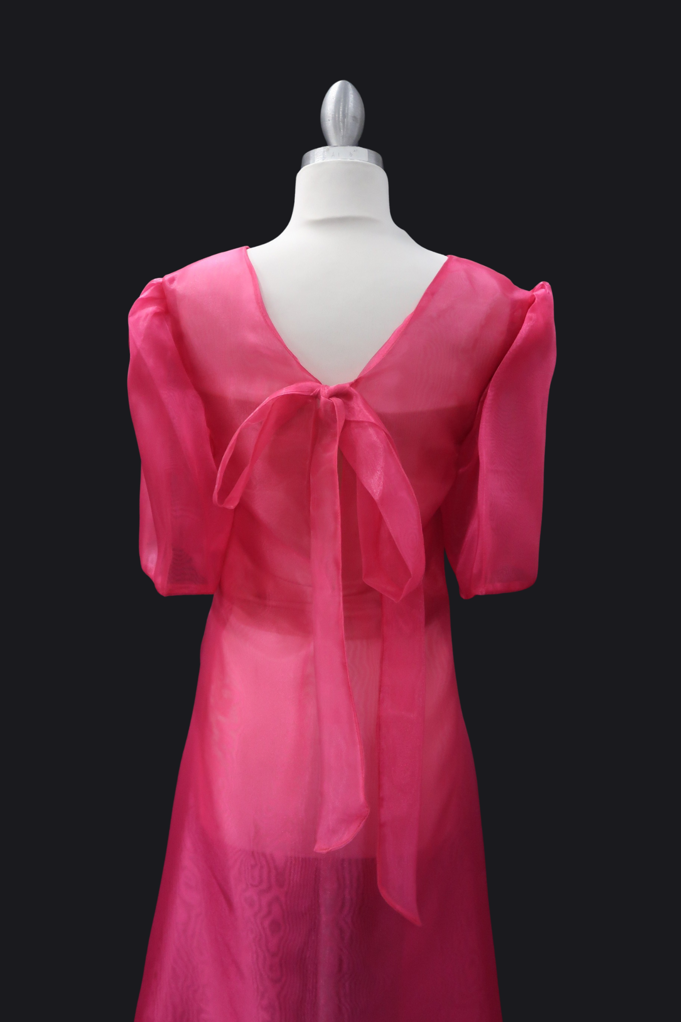 Adelaine Mara Blouse w/ Trail - Fuschia Pink