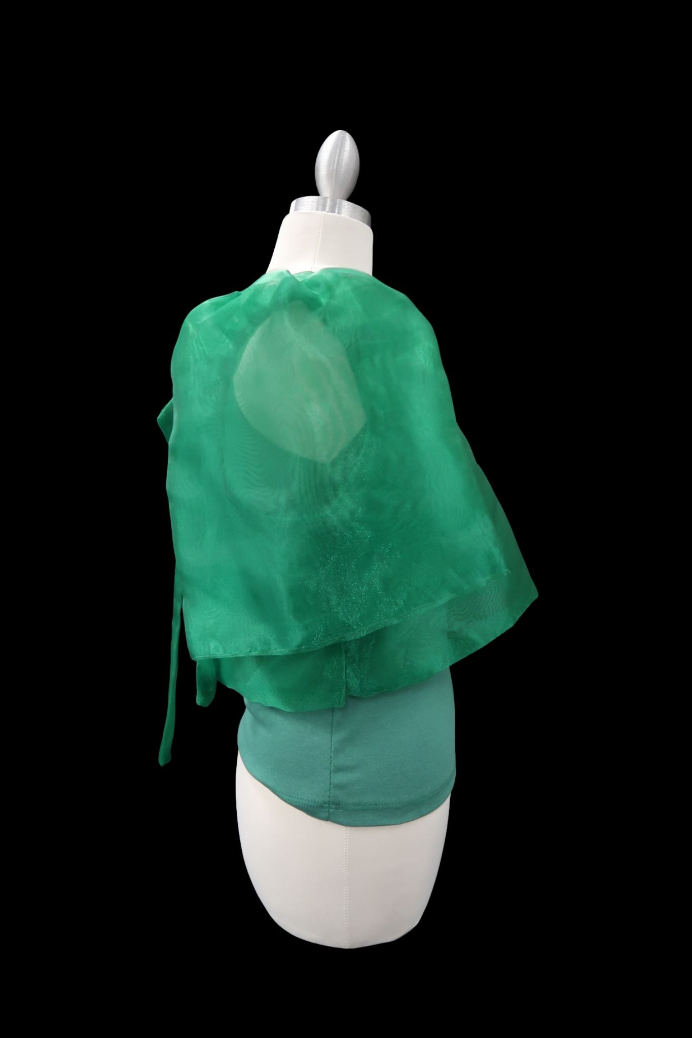 Mara Blouse w/ Bow - Emerald Green