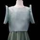 "Sarah" Bow Blouse & Midi Dress Set - Sage Green