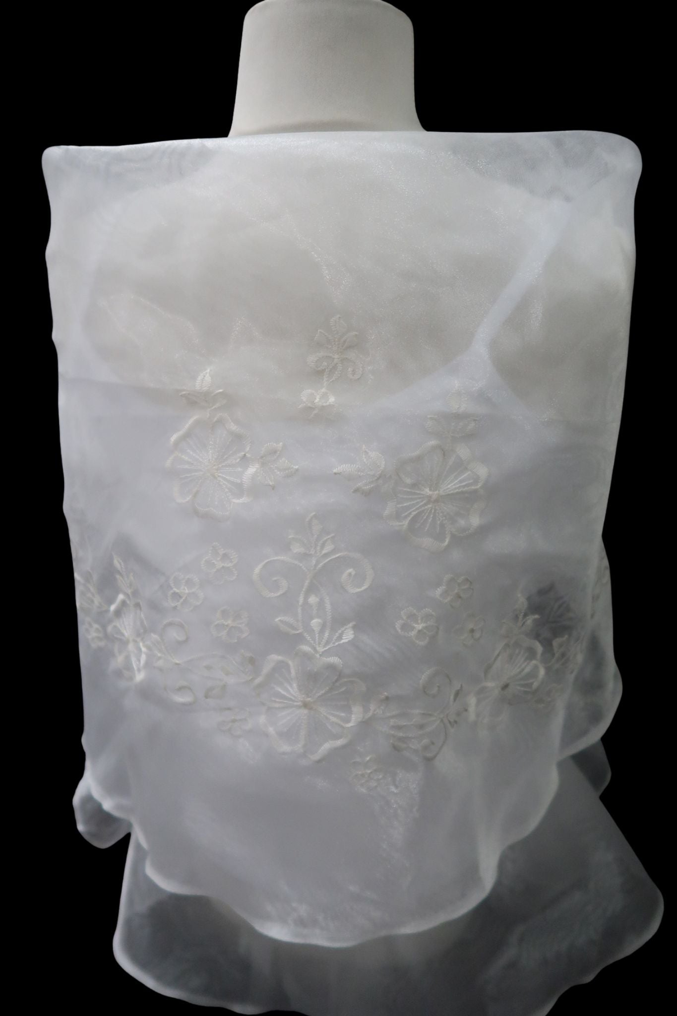 Embroidered Panuelo - Ivory