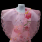 Girl's Plaid Baro't Saya - Pink Floral