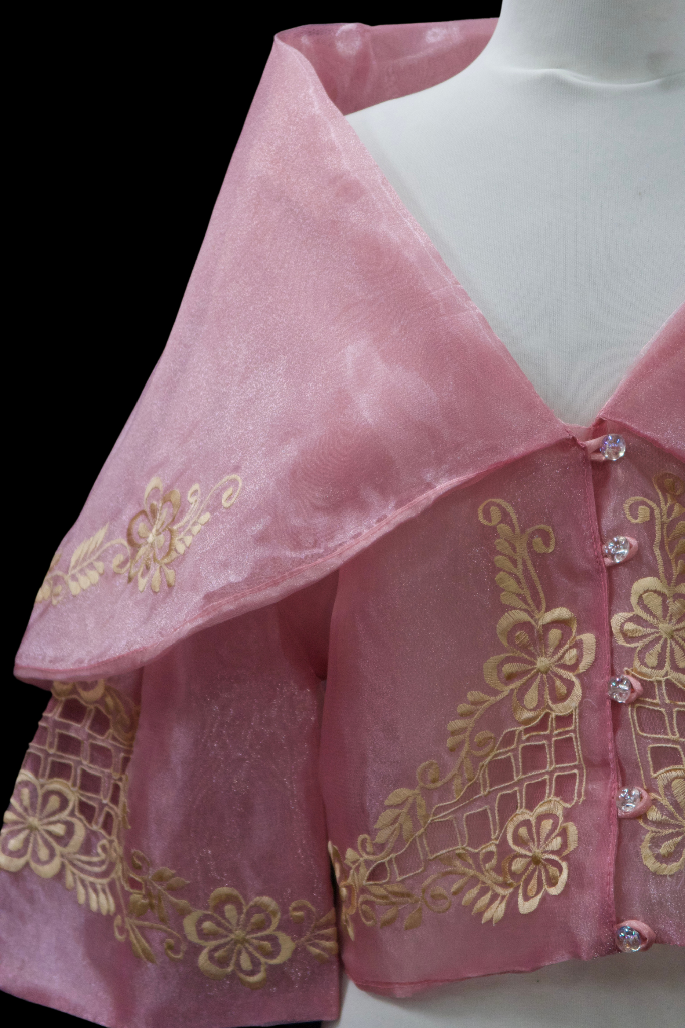 Maria Clara Filipiniana Blouse - Pink