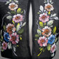 Hand Painted Single Button Bolero - Black