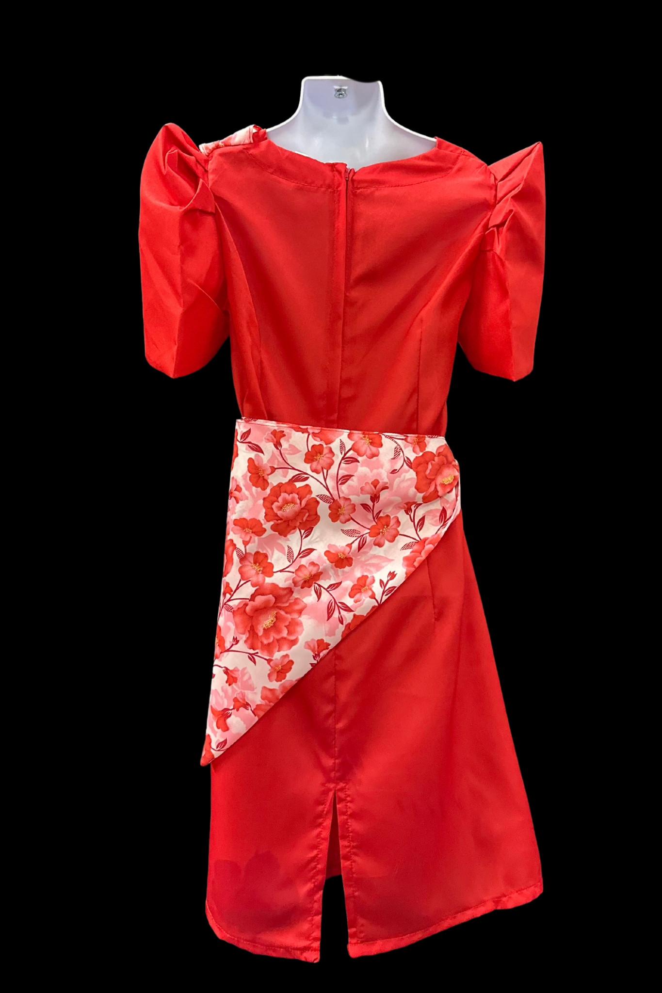 Girl’s Balintawak Dress - Red/Floral