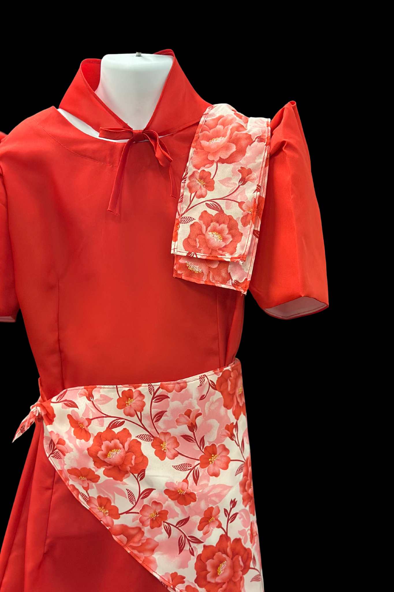 Girl’s Balintawak Dress - Red/Floral