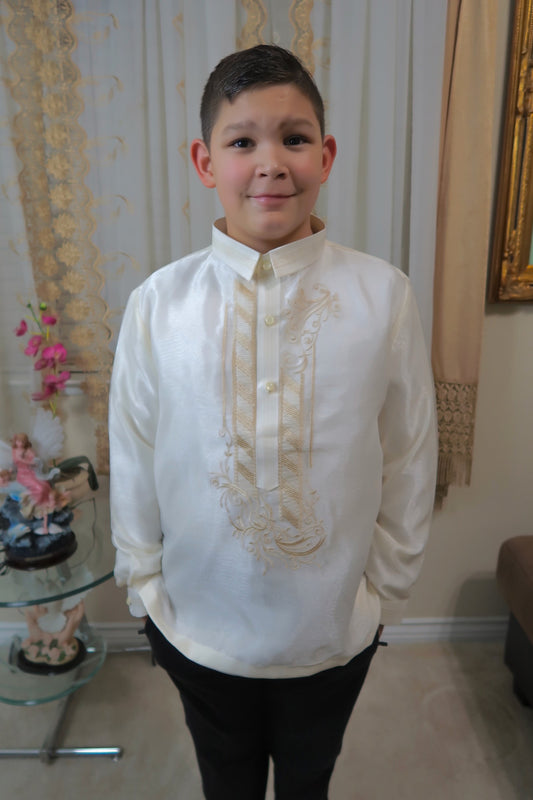 Kid's Pina Organza Barong - 01