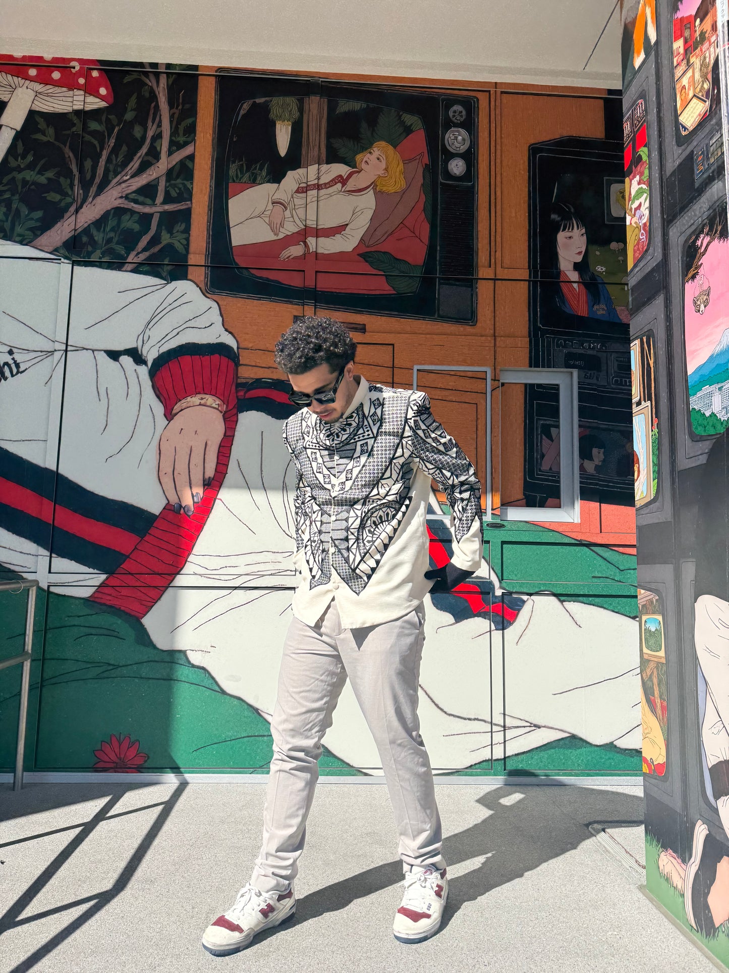 Haligi 3D Coat Barong - Beige/Black Jusilyn