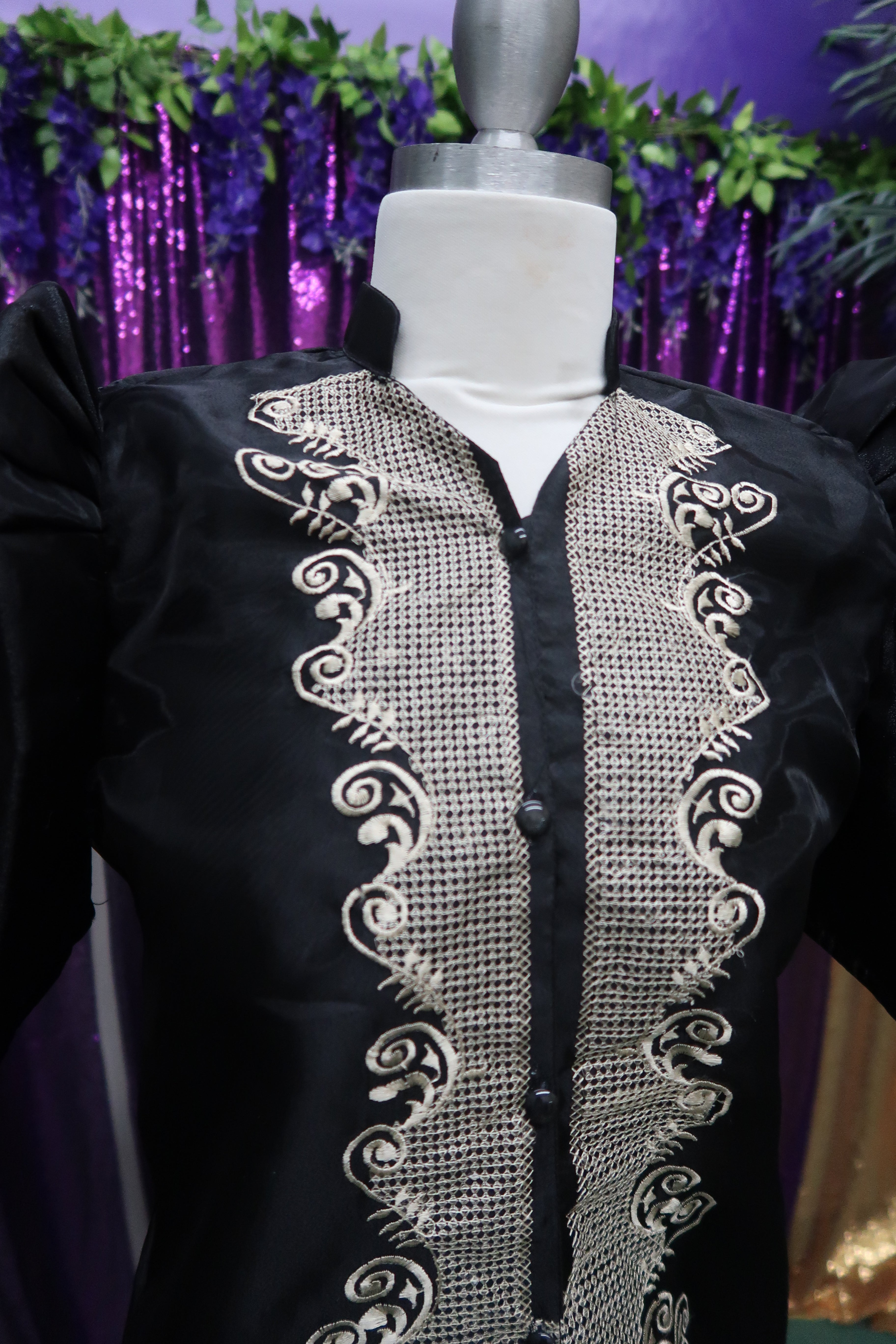 Black clearance barong dress