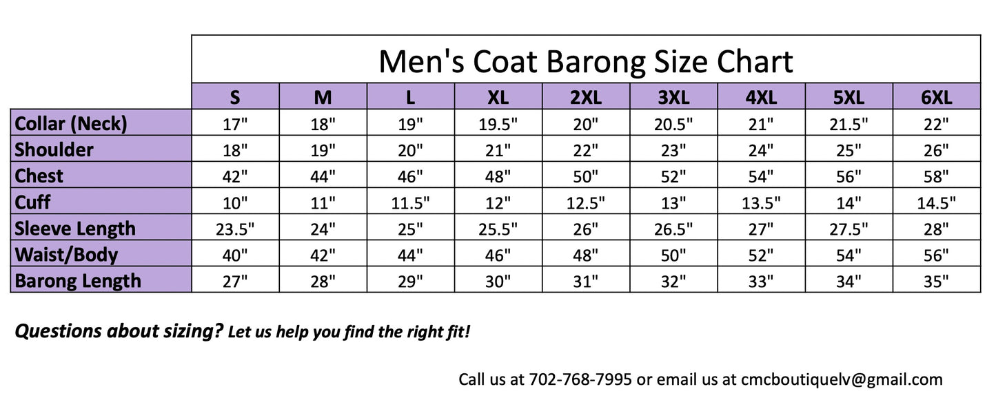 Pina Organza Coat Barong - Beige 589