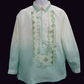 Sage Green Organza Barong - 11
