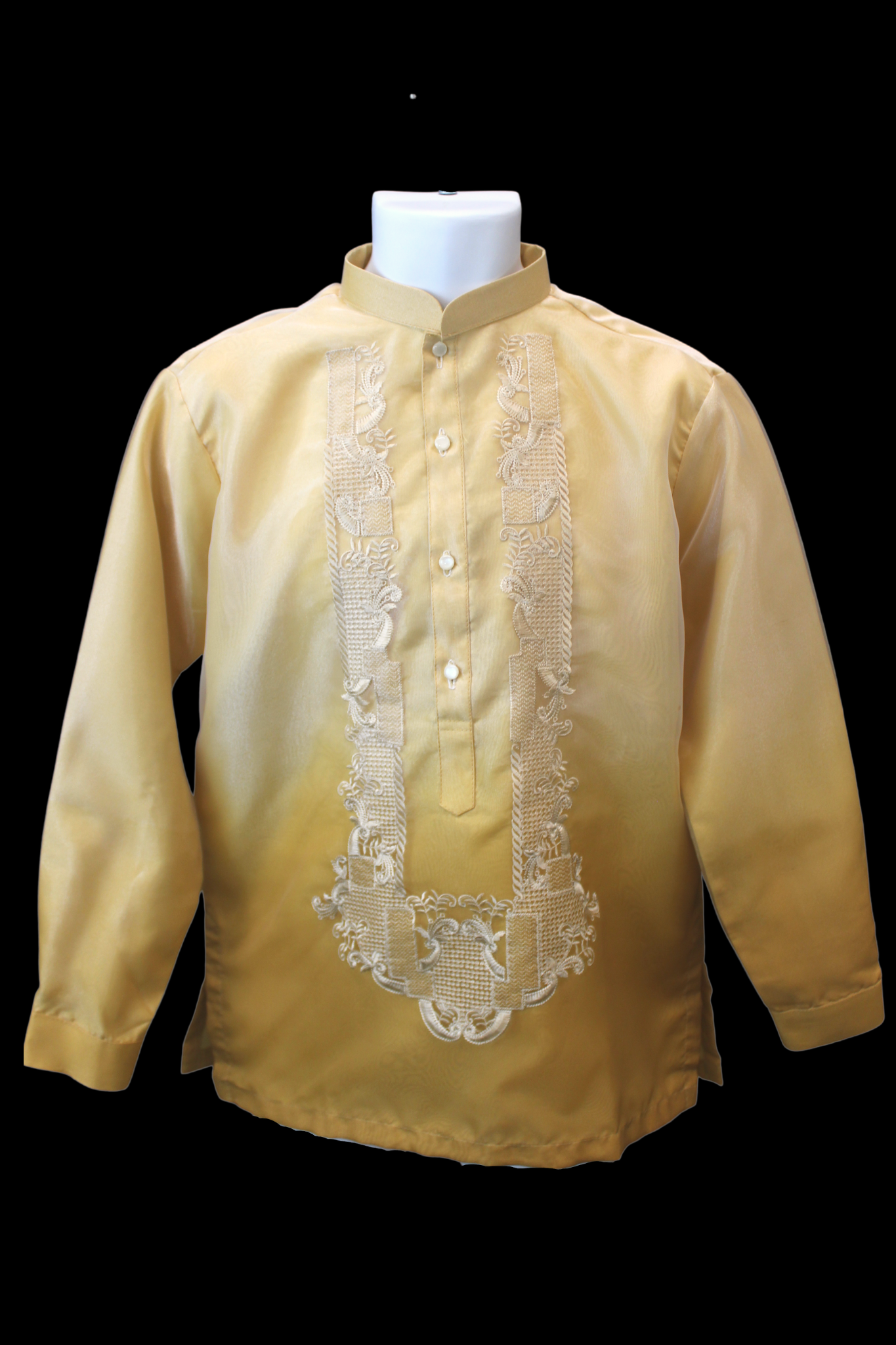 Matte Gold Mono Organza Barong – CMC Boutique LV