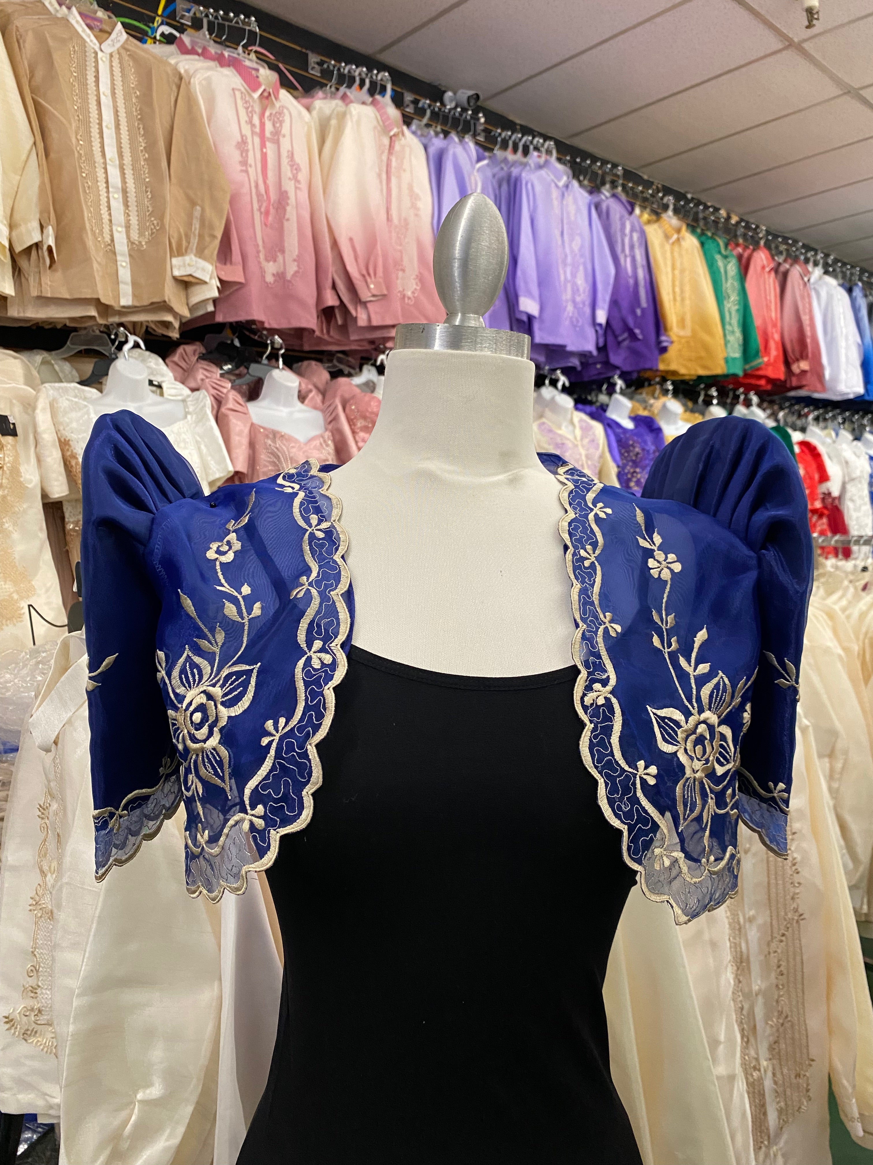 Navy blue lace on sale bolero