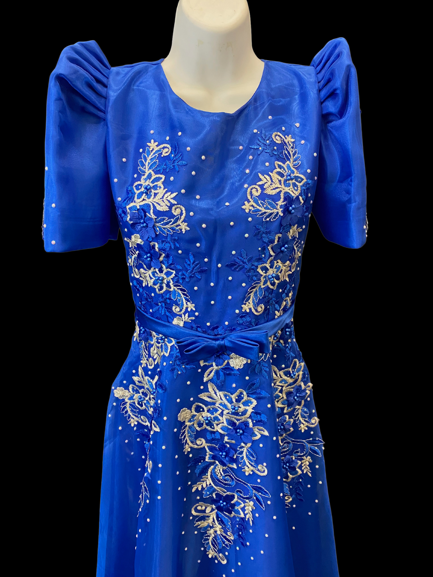 Royal blue hotsell filipiniana gown